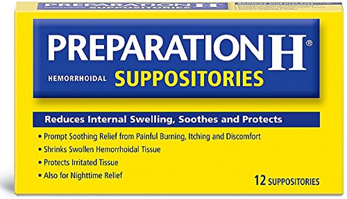 Product Cover Preparation H Hemorrhoidal Suppositories 12 ea (Pack of 2)