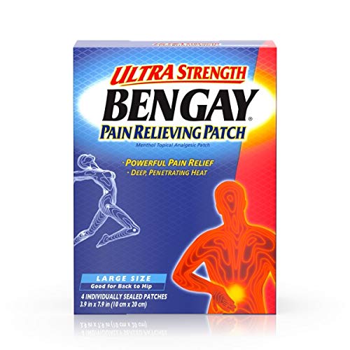 Product Cover BENGAY Ultra Strength Pain Relieving Patches Large Size 4 Each (Pack of 4)