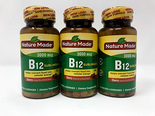 Product Cover Nature Made Vitamin B-12 3000 MCG Sublingual, 40 Count (Pack of 3)