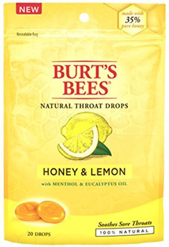 Product Cover Burt's Bees Natural Throat Drops, Honey & Lemon 20 ea (Pack of 4)