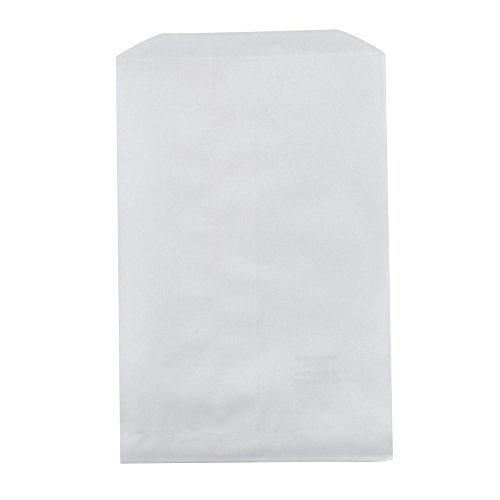 Product Cover 150 White Kraft Paper Bags with Clear Seals, 5 x 7.5 Inches, Favor and Candy Bags, by My Craft Supplies