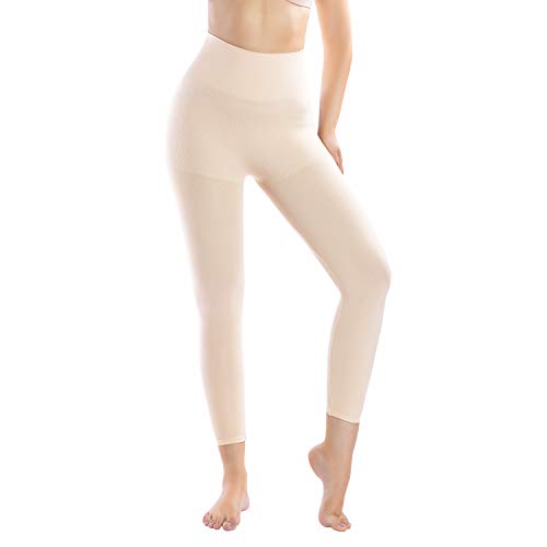 Product Cover +MD Compression Shapewear for Women Yoga Pant and Leggings Hips and Thighs Body Shaper Large Light Nude