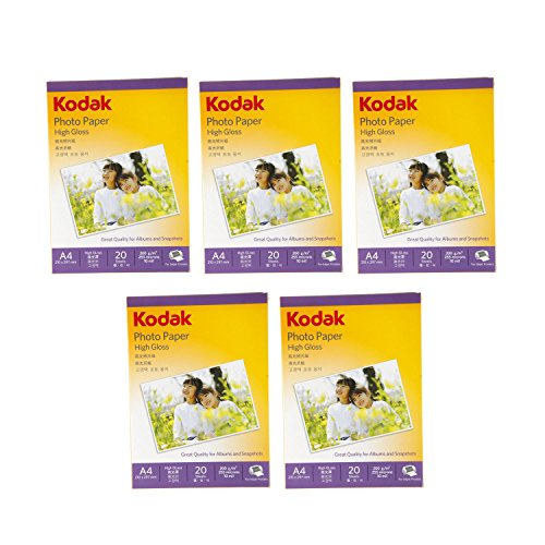 Product Cover Kodak Photo Paper High Gloss 200 GSM A4 Size 100 sheets