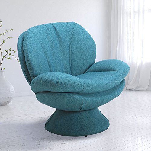 Product Cover Mac Motion Comfort Chair Pub Leisure Accent Chair in Turquoise Fabric