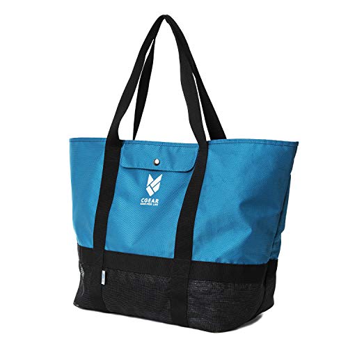 Product Cover CGEAR Sand-Free Tote Bag II - Patented Mesh Technology Meets Waterproof Nylon Upper For The Ultimate Sandless Beach Bag - Features Large, Lightweight Open Top Design, Two Pockets, and Shoulder Straps