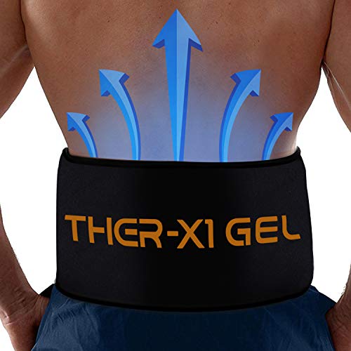 Product Cover Back Pain Cold Reusable Ice Pack Belt Therapy For Lower Lumbar , Sciatic Nerve Pain Relief Degenerative Disc Disease Coccyx Tailbone Pain Reusable Gel Flexible Medical Grade