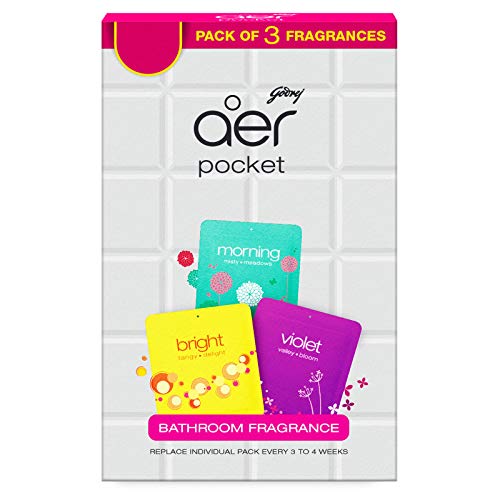 Product Cover Godrej aer Pocket - Bathroom Fragrances - 3 x 10 grams (0.35 oz) Pack