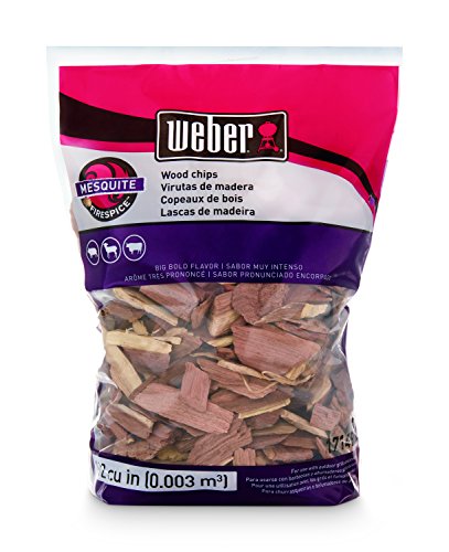 Product Cover Weber Available Stephen Products 17149 Mesquite Wood Chips, 192 cu. in. (0.003 c, 2 lb