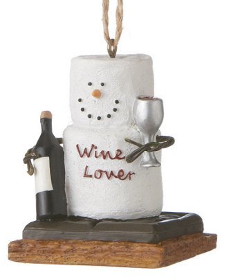 Product Cover Christmas Decoration S'mores Wine Lover Christmas/Everyday Ornament