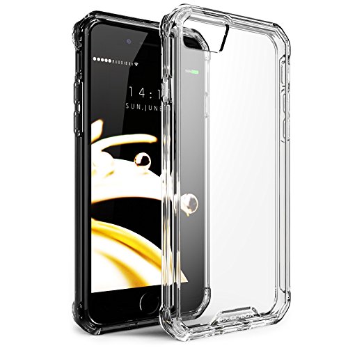 Product Cover BUDDIBOX iPhone 7 / iPhone 8 ICE Series Clear Protective Case | Raised Bumpers | Scratch and Drop Resistant | Anti-Slip for Excellent Grip Plastic