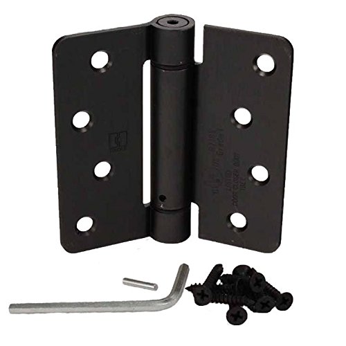 Product Cover (Pack of 2) Hager Oil-rubbed Bronze 4 X 4 Spring Door Hinges (1/4