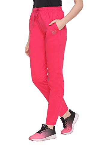 Product Cover Cupid Comfortable Plain Pink Cotton Track Pants for Women/Girls (M to 5XL Sizes)