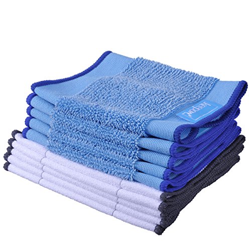 Product Cover KEEPOW 10 Pack Microfiber Mopping Cloths 5 Wet + 5 Dry for iRobot Braava 380 380t 320 Mint 4200 5200 Vacuum Cleaner