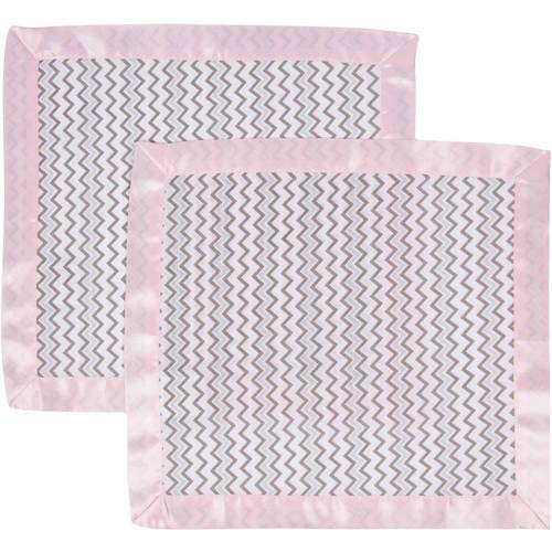 Product Cover MiracleWare by Miracle Blanket Muslin Security Blanket, 2 Pack (Pink Chevron)