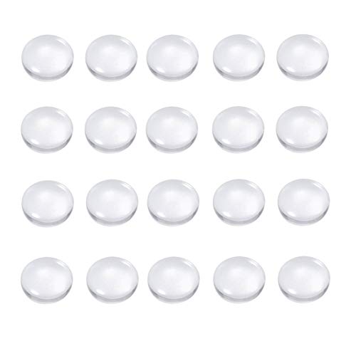 Product Cover Round Cabochon Glass Dome Clear 25mm 1 Inch Non-calibrated for Photo Pendant Craft Jewelry Making,50 PCS