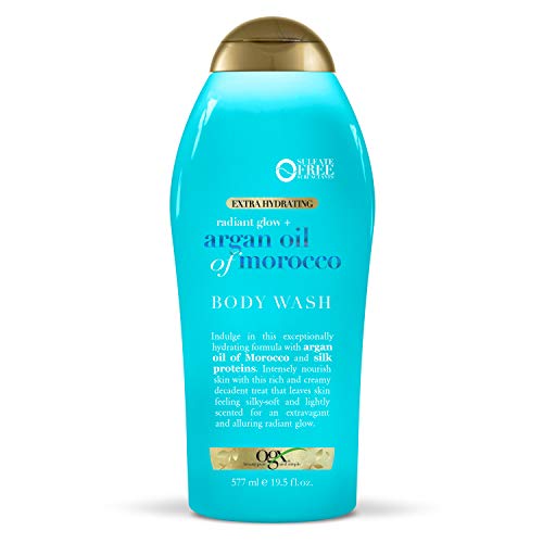 Product Cover Ogx Beauty Ogx Radiant Glow Argan Oil Of Morocco Extra Hydrating Body Wash, 19.5 Oz
