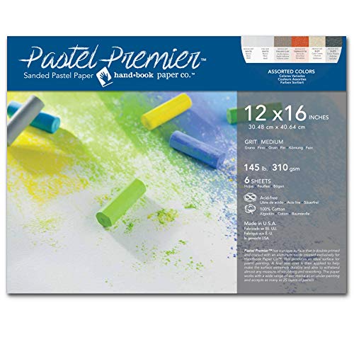 Product Cover Speedball Art Products 517046 Premier Sanded Pastel Paper, 12 x 16, Assorted Colors