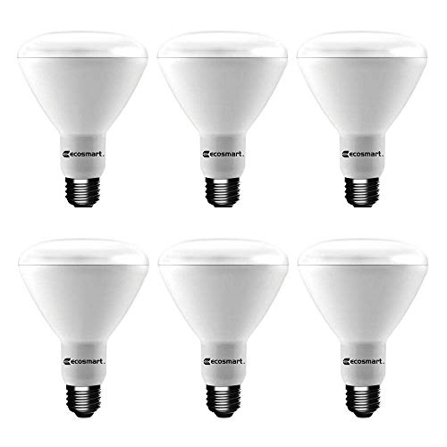 Product Cover EcoSmart 65W / 65 Watt Replacement (10.5W) LED BR30 Dimmable Soft White (2700K) Medium Base (E26) Energy Star Rated Reflector Lamp for Recessed Can Lights, 6 Pack