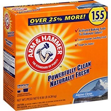 Product Cover Arm & Hammer Alpine Clean Powder Laundry Detergent,Concentrated,155 loads, 9.56 lbs