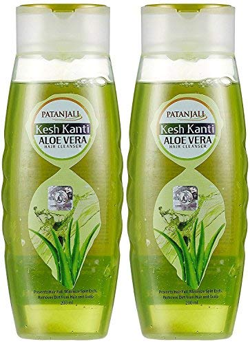 Product Cover 2 x Patanjali Kesh Kanti Aloe Vera Hair Cleanser 200ml (6.76 oz )