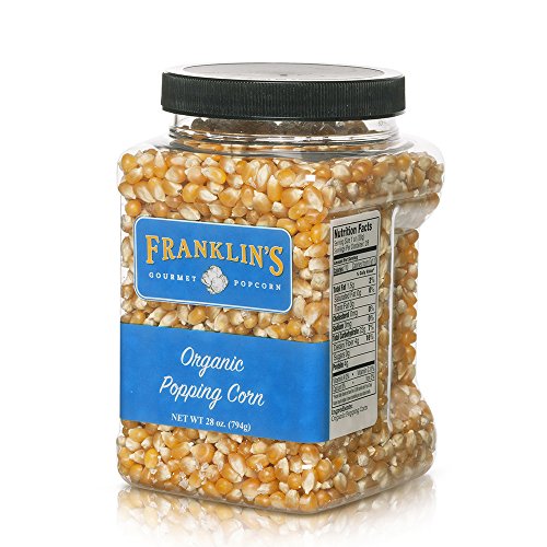 Product Cover Franklin's Organic Popping Corn (28 oz). Make Movie Theater Popcorn at Home.