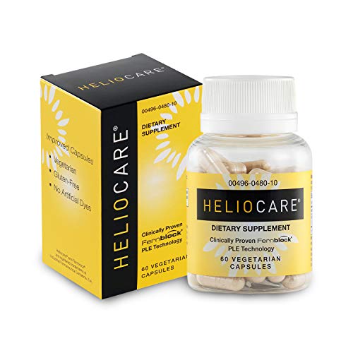 Product Cover Heliocare Skin Care Dietary Supplement: 240mg Polypodium Leucotomos Extract Pills - All Natural, Antioxidant Rich Formula Derived from Nature with Fernblock and PLE Technology - 60 Veggie Capsules