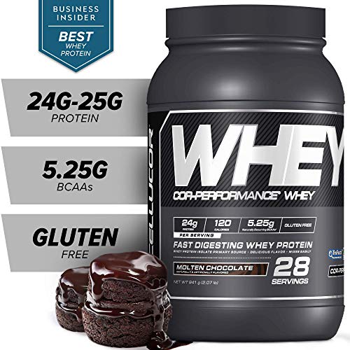 Product Cover Cellucor COR-Performance Protein Powder Molten Chocolate | 100% Gluten Free + Low Fat Post Workout Muscle Growth Drink for Men & Women | 28 Servings