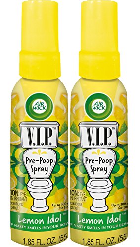 Product Cover Air Wick V.I.P. Pre-Poop Spray, Lemon Idol, 2ct (2X1.85oz)
