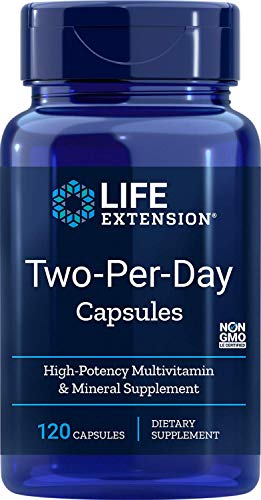 Product Cover Life Extension Two Per Day (High Potency Multivitamin & Mineral Supplement), 120 Capsules