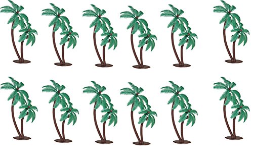Product Cover Palm Trees with Coconuts Cake/Cupcake Toppers - 12 pcs by Bakery Supplies