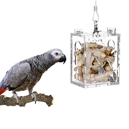 Product Cover KINTOR Parrot Creative Foraging Toy Feeder Bird Cage, Big Size 4.8x3.6x2.6inch