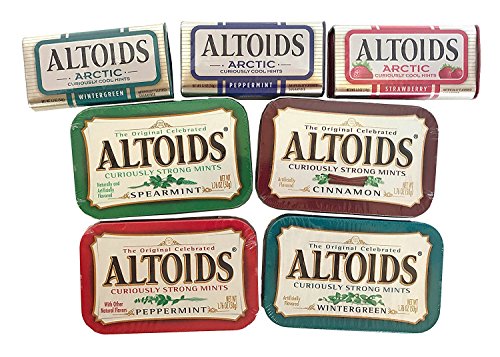 Product Cover Altoids Curiously Strong Mints & Curiously Cool Mints Variety Bundle - 7 Count