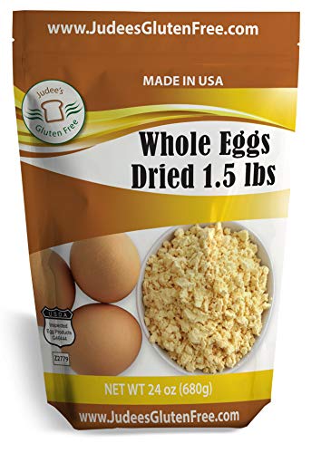 Product Cover Judee's Whole Egg Powder (24 OZ -1.5 lb) (Non-GMO, Pasteurized, USA Made, 1 Ingredient, Produced from the Freshest of Eggs)(50 lb Bulk Size Available)