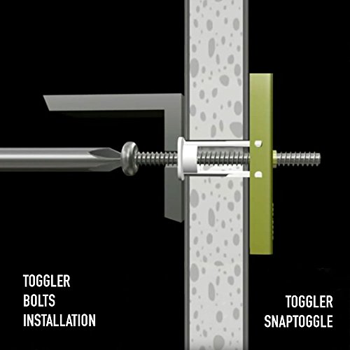 Product Cover TOGGLER SNAPTOGGLE Drywall Anchor with Included Bolts for 1/4-20 Fastener Size; Holds 80 pounds Each by TOGGLER (12 Pack)
