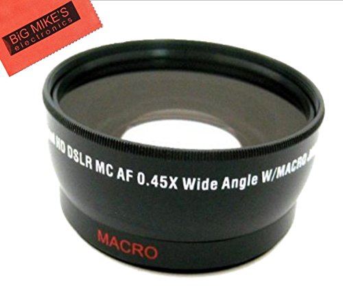 Product Cover 49mm 0.43x Wide Angle Lens with Macro for Panasonic HC-WXF991K, HC-VX981K, HC-X900/M, HC-X920K Camcorder