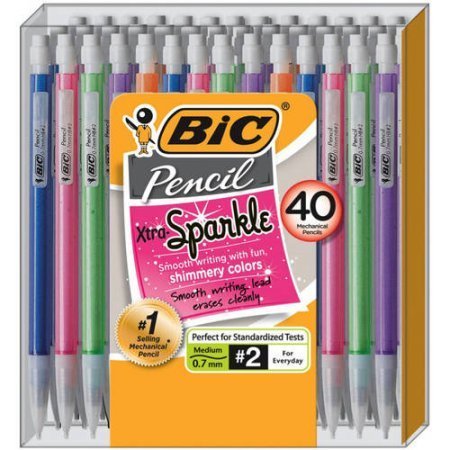 Product Cover BIC 40-Pack Xtra Sparkle Mechanical Pencil, 0.7mm, #1 Selling Mechanical Pencil