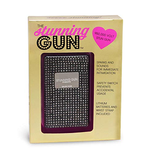Product Cover BlingSting Handheld Stun Gun for Women - Disabling Shocks at 950,000 Volts. Self-Defense Power to Protect in Bedazzled Mink Black. Mini-Clutch, Portable, Pocket-Sized Safety Concealable in Backpacks.