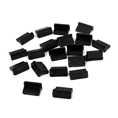 Product Cover Onwon 20 Pcs Black Rubber USB A Type Female Anti Dust Cover Protector Plugs Stopper Cover