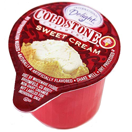 Product Cover International Delight Mini Cold Stone Creamery Sweet Cream Coffee Creamer Singles (7/16 Fl Oz Each), 50 Count Bulk Pack