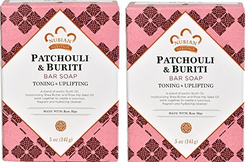 Product Cover (Twin Pack) Nubian Heritage Bar Soap - Patchouli and Buriti - 5 oz