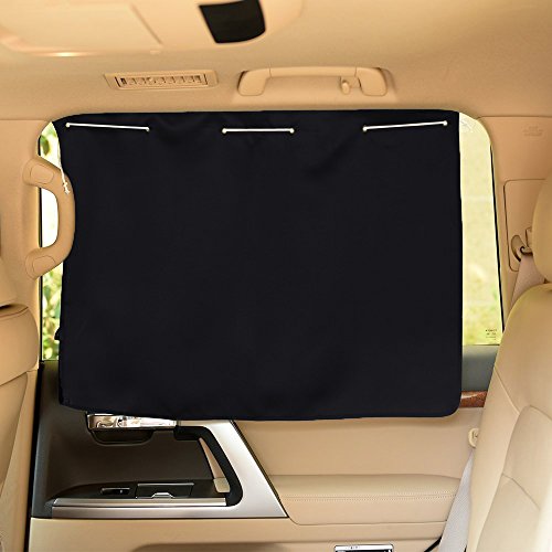 Product Cover PONY DANCE Car Curtains Foldable Blocking Out The Light/Sun Protect Endothelium Seat Portable Auto Accessories Panels Drapes, 27.5