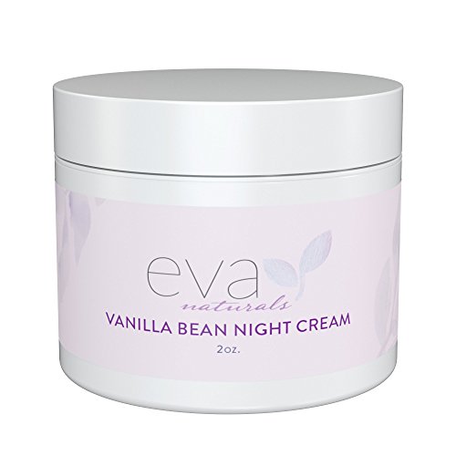 Product Cover Vanilla Bean Night Cream by Eva Naturals (2 oz) - Best Anti-Aging Night Cream Boosts Collagen and Hydrates Complexion - Helps Protect against Damage and Nourish Skin - With Vitamin E and Green Tea