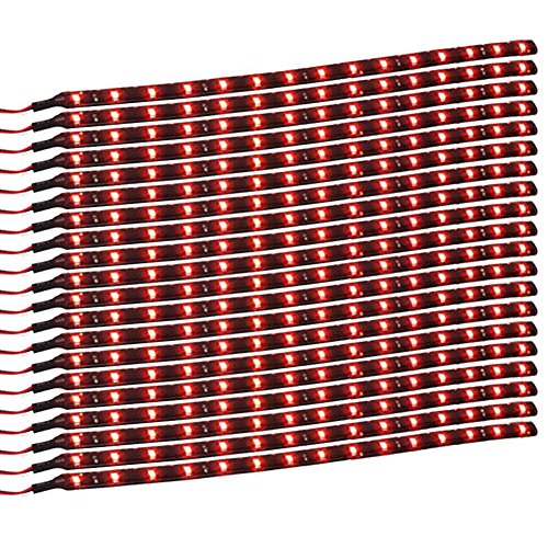 Product Cover XT AUTO Red 12v 15 Led 30cm Car Flexible Waterproof Underbody Light Strip Pack of 20