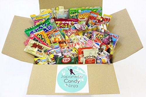 Product Cover 37 Japanese Candy and Snack Okashi Set with original Japanese Candy Ninja sticker