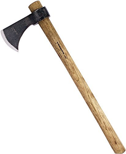Product Cover Condor Tool & Knife, Indian Throwing Tomahawk, 5-3/4in x 2-3/4in Blade, Wood Handle with Sheath