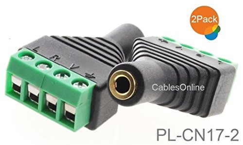 Product Cover CablesOnline 2-Pack 3.5mm (1/8