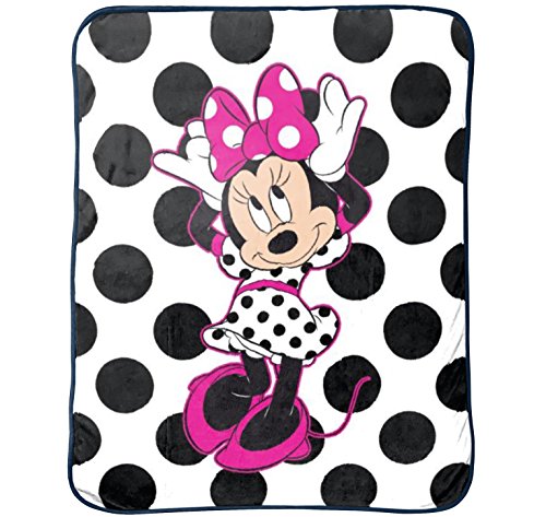 Product Cover Disney Minnie Mouse All About Dots Silk Touch Throw,46 in X 60 in