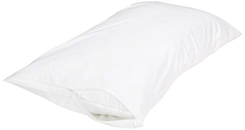 Product Cover AmazonBasics Hypoallergenic Pillow Protector Cover (White, King)