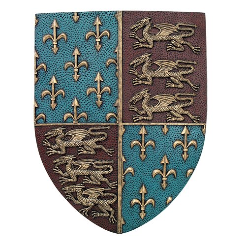 Product Cover Pacific Giftware Medieval Times Royal Coat of Arms Shield Wall Sculpture Decor