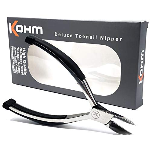 Product Cover Kohm CP-900 Toenail Clippers for Thick or Fungus Nails, Soft Rubber Handle Ideal for Seniors